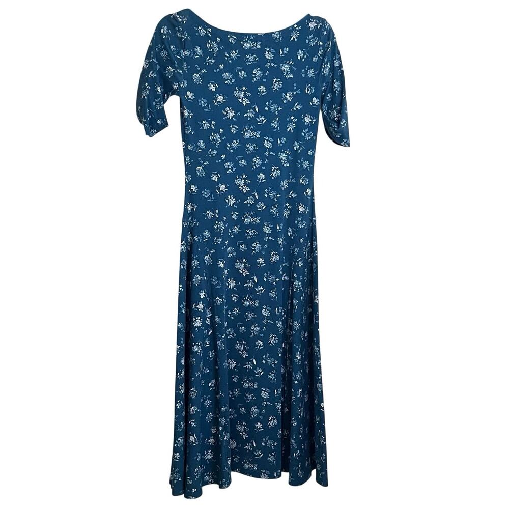 Lauren Ralph Lauren Women's Floral Stretch Cotton Midi Dress Size: XS - Picture 2 of 6